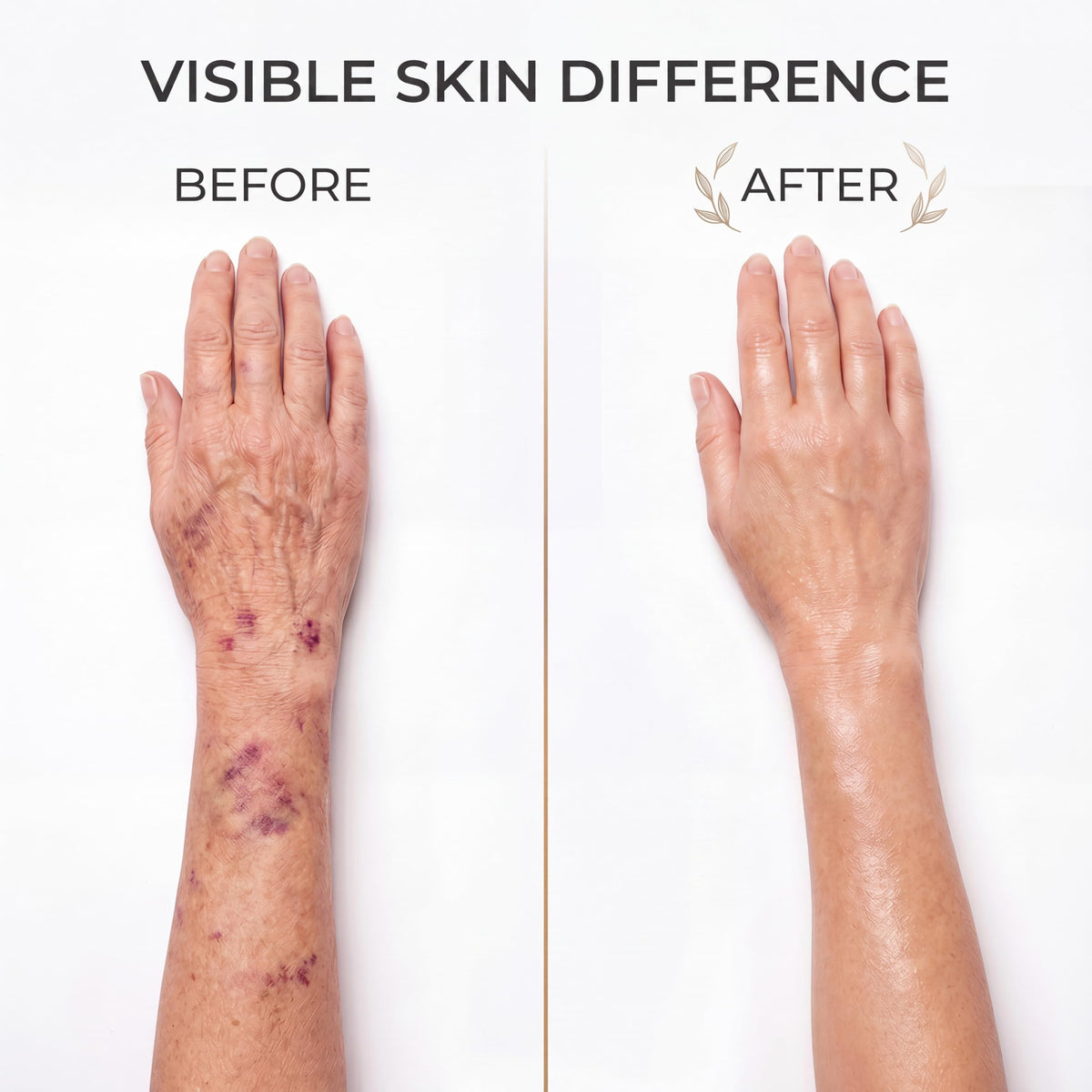 ZRRTXV Reunoa Bruise Defense Serum texture swatch highlights lightweight, non-greasy feel.