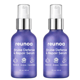 ZRRTXV Reunoa bruisedefense serum bottle showing rapid absorption for daily bruise-prone skin
