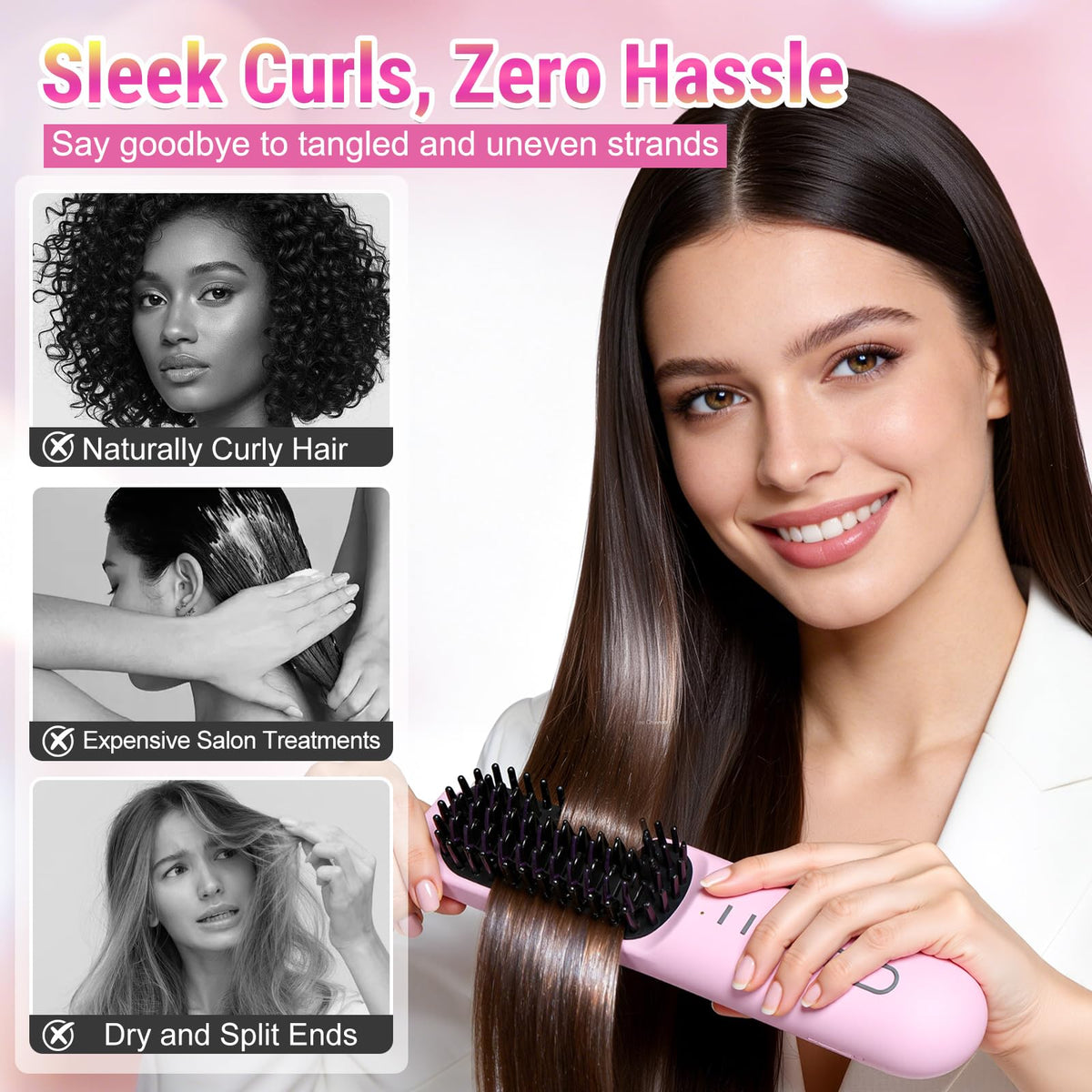 Zsdios USB-C rechargeable cordless design enables wireless styling anywhere