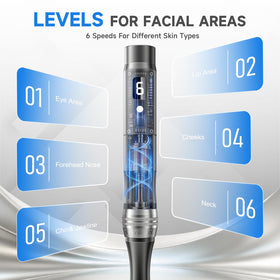 Zuanyie depth adjustment control allows customizable needle depth for different areas.