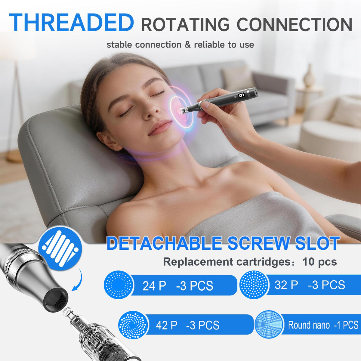 Zuanyie low-noise motor provides smooth operation during routines.