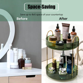 Zufudo large-capacity organizer for skincare, fragrance, and nail polish