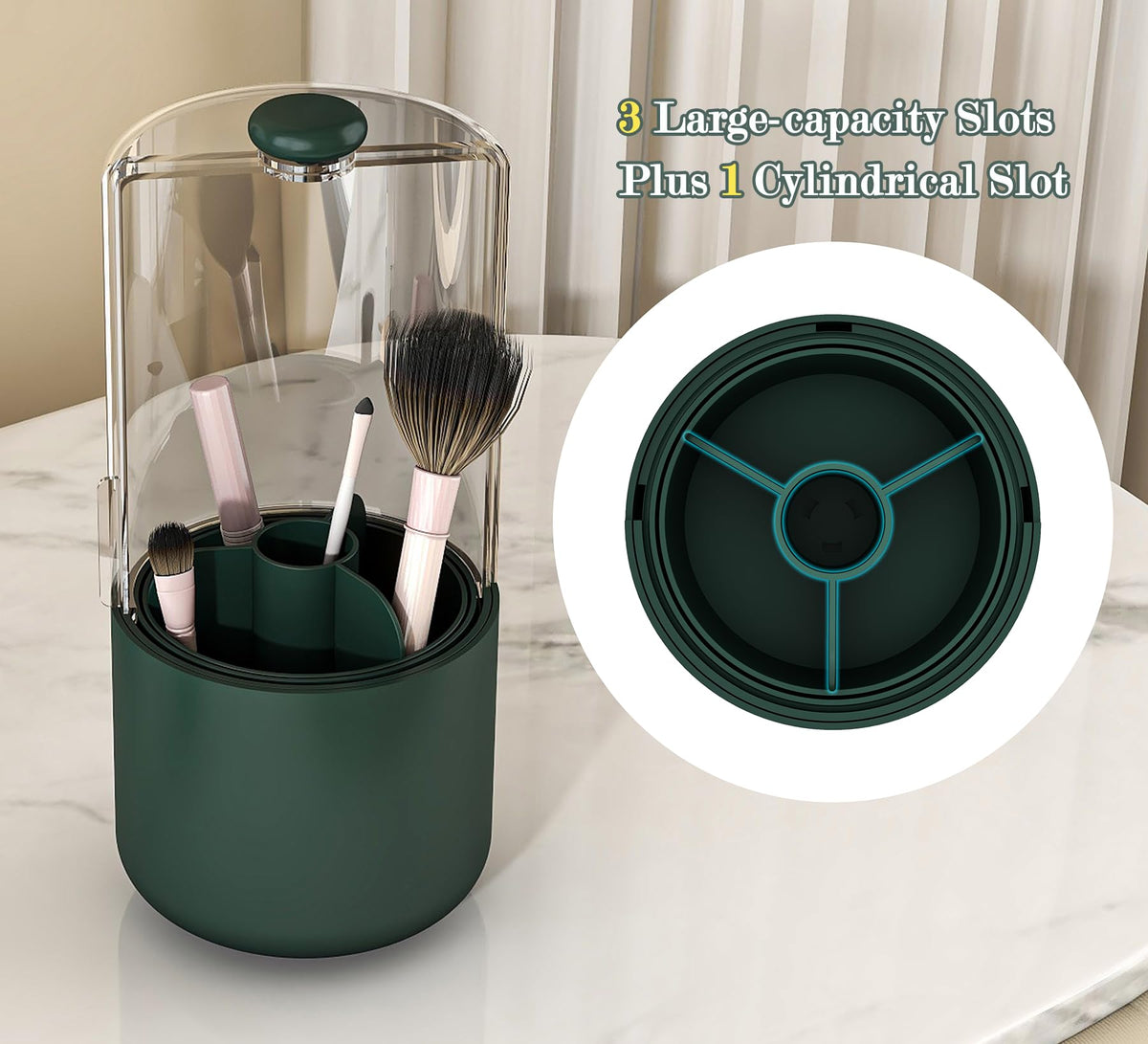 Zufudo waterproof design withstands moisture on bathroom countertops.