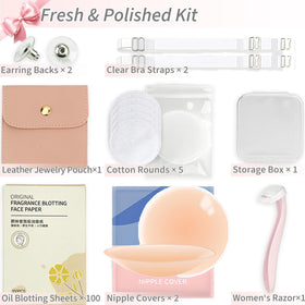 ZULEENN leather jewelry pouch stores accessories safely on the go.