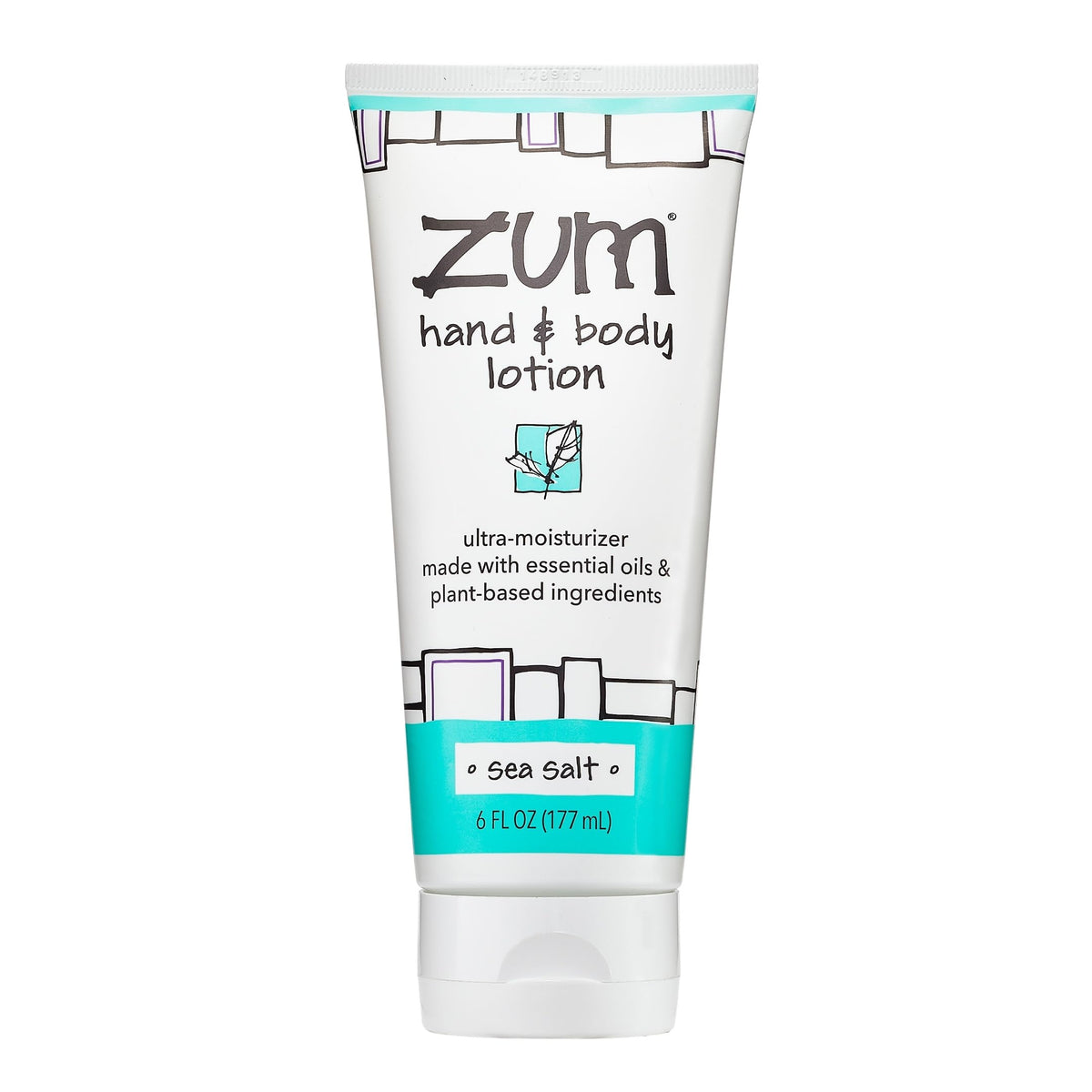 Zum Sea Salt lotion bottle showing daily hydration and fragrance.