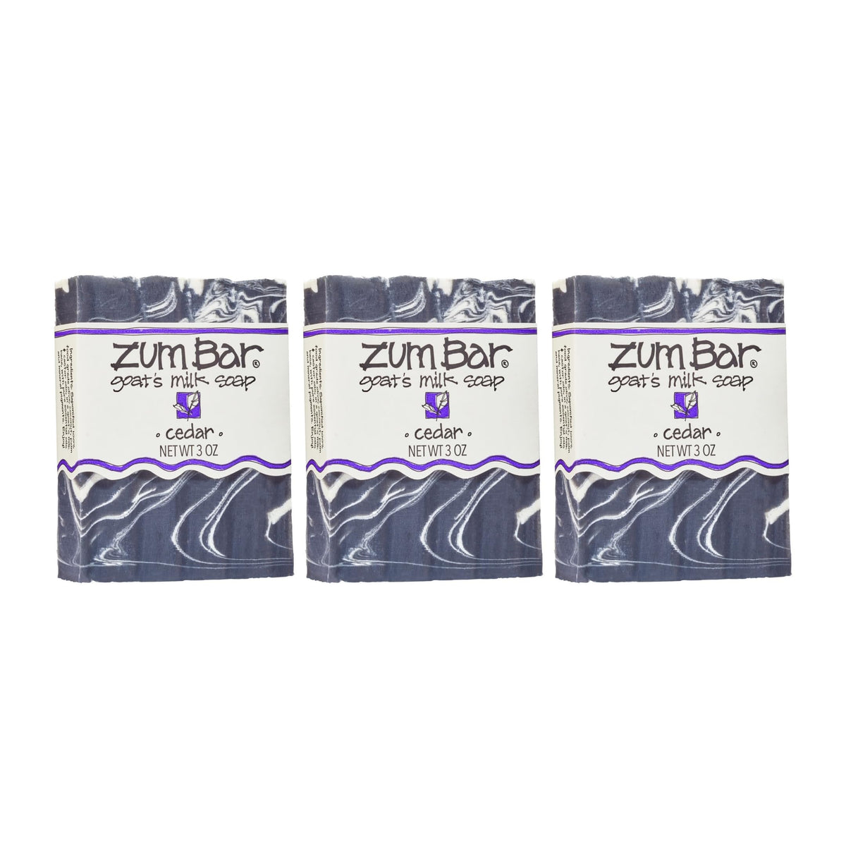 Zum Indigo Wild Goat Milk Soap Bar Cedar Scent close-up for refreshing skin cleansing.