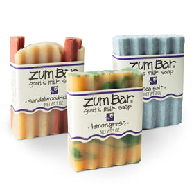 Zum Indigo Wild Goat Milk Soap Bar citrus blends close-up for gentle cleansing.
