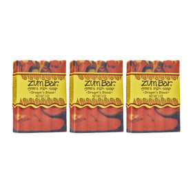 Zum Indigo Wild Goat Milk Soap Dragon's Blood pack, nourishing cleanse for hands and body.