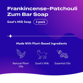 Zum Indigo Wild Goat's Milk Soap Dragon's Blood bar for earthy, balanced skin feel