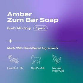 Zum Indigo Wild Goat Milk Soap Bar hand lather demonstrates creamy texture and moisture