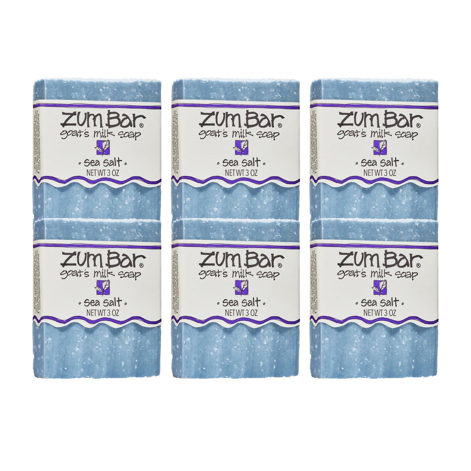 Zum Indigo Wild Goat's Milk Soap Bar sea-salt pack front showing nourishing plant oils.