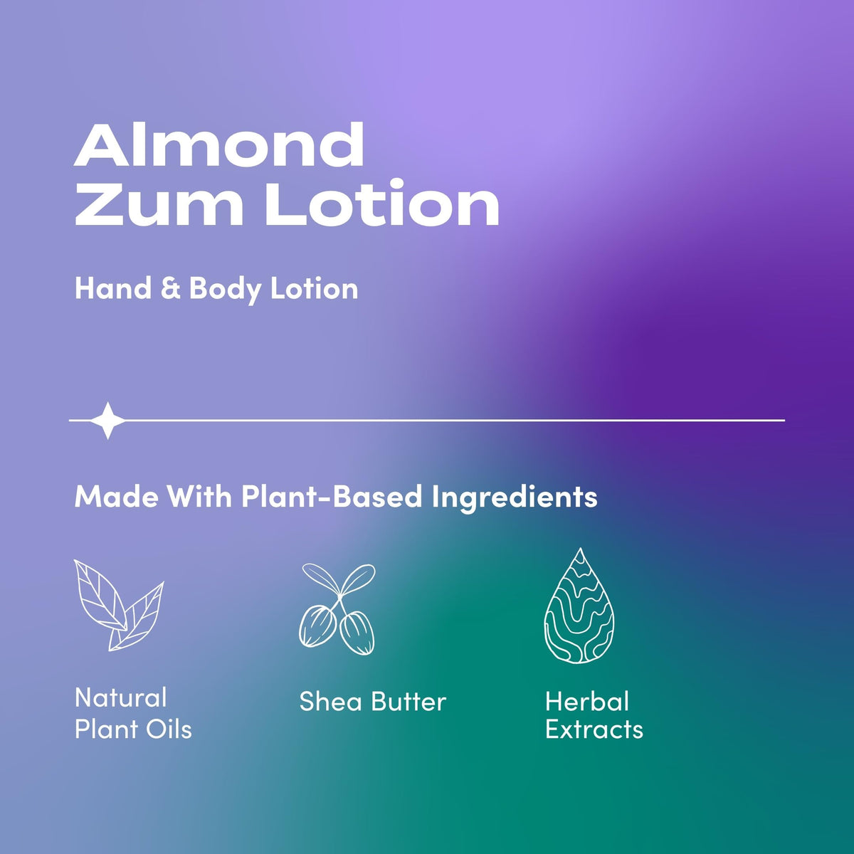 Zum Indigo Wild Hand & Body Lotion almond scent jar close-up showing rich texture.