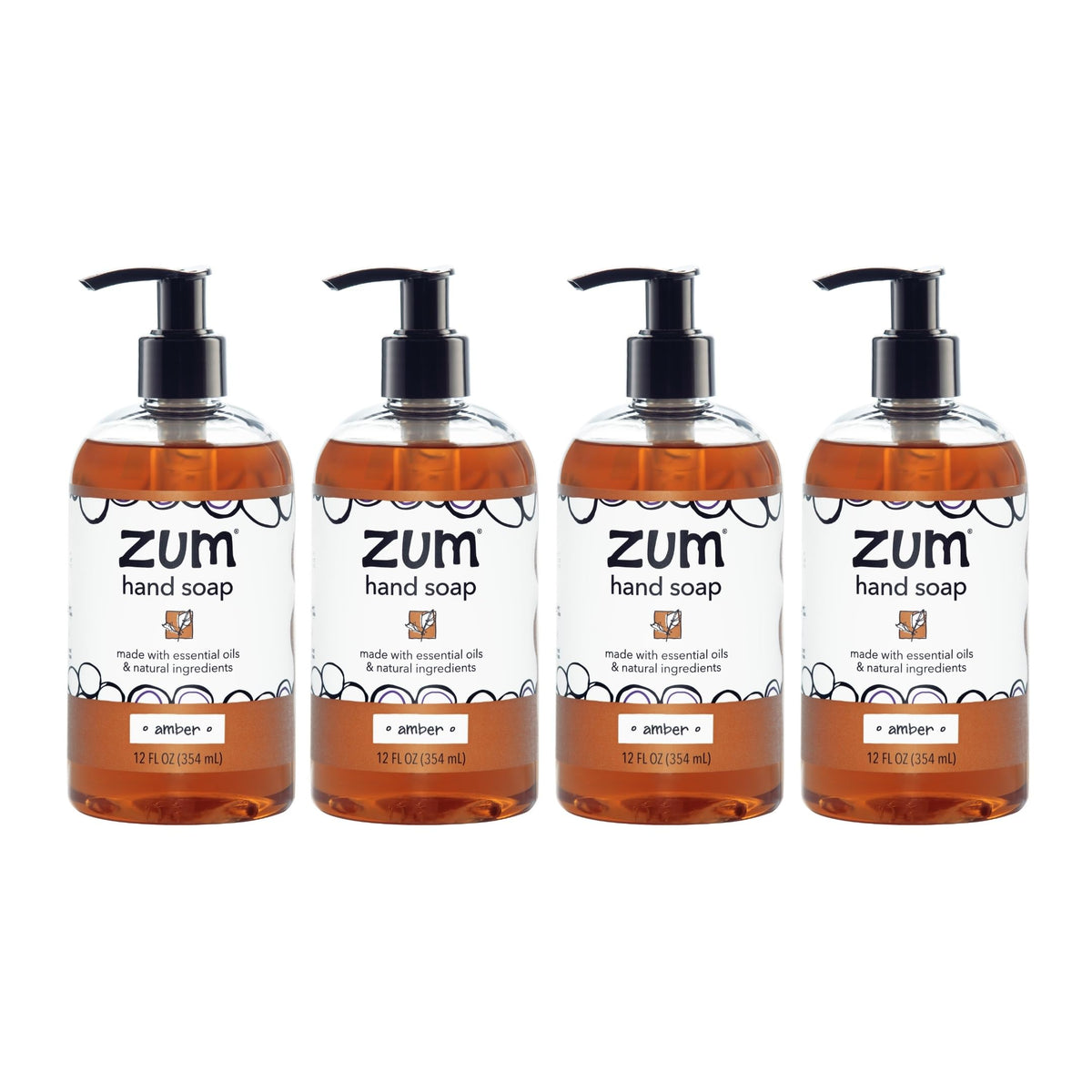 Zum Indigo Wild Hand Soap bottle with amber scent offers gentle cleansing