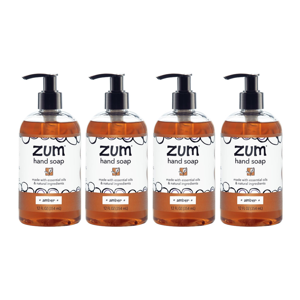 Zum Indigo Wild Hand Soap bottle with amber scent offers gentle cleansing