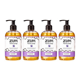 Zum Indigo Wild Hand Soap bottle front with lavender scent for kitchen or bath.
