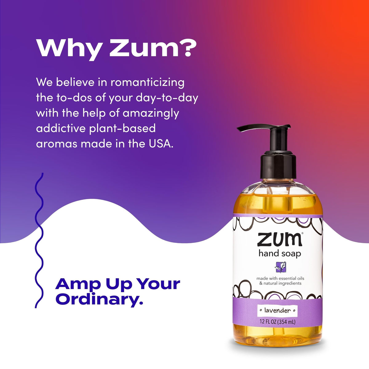 Zum Indigo Wild Hand Soap being used in kitchen or bathroom for clean hands.