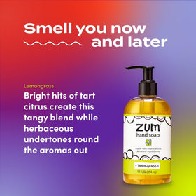 Zum Indigo Wild Hand Soap in kitchen use for everyday cleaning.