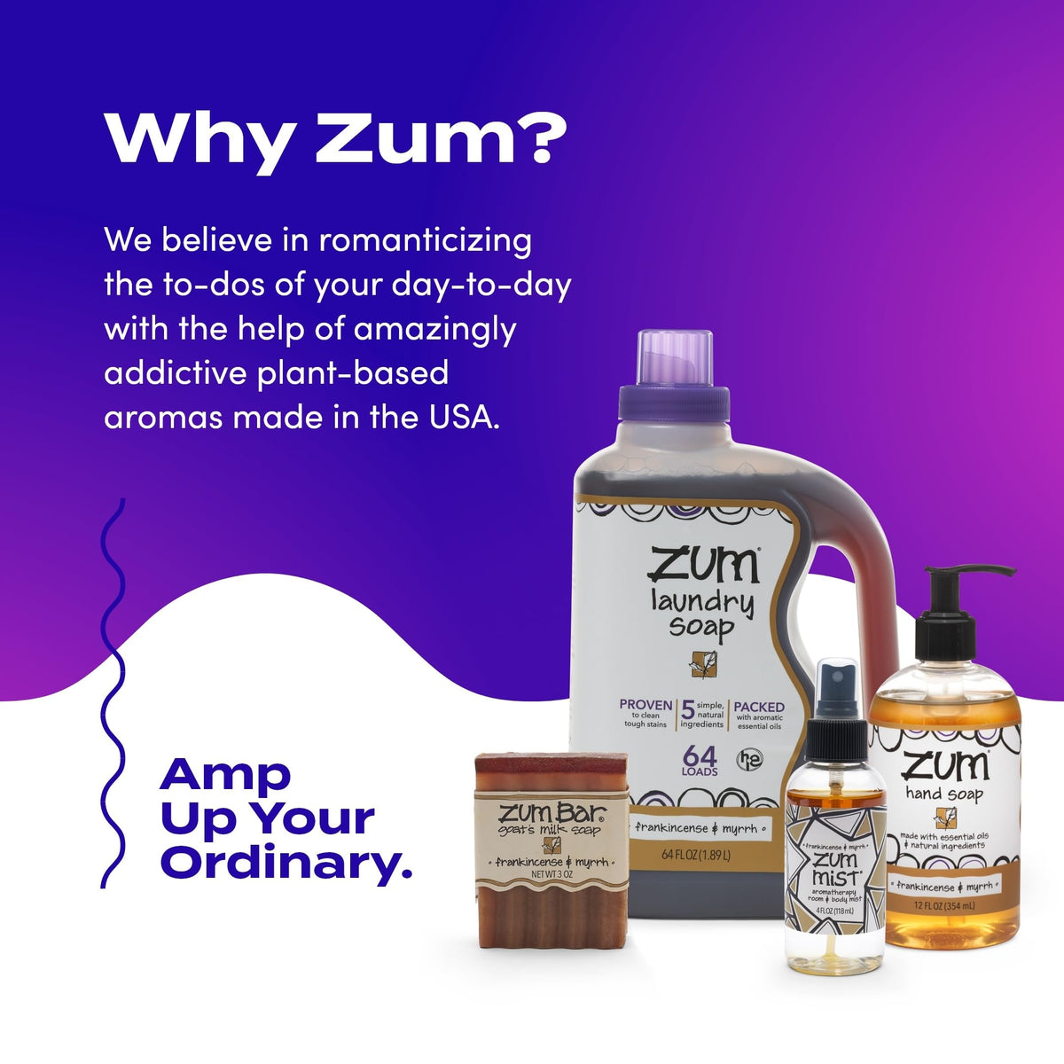 Zum Indigo Wild ingredients panel highlights plant based ingredients