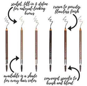 Zuzu Luxe Cream Brow Pencil Fig Brunette daily-use shot for long-lasting shape