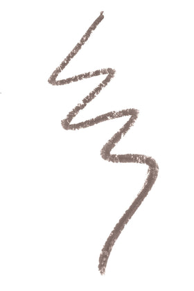 Zuzu Luxe Cream Brow Pencil Fig Brunette closeup with soft stroke for defined brow