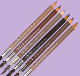 Zuzu Luxe Brow Pencil Flax Blonde application on brow for subtle definition