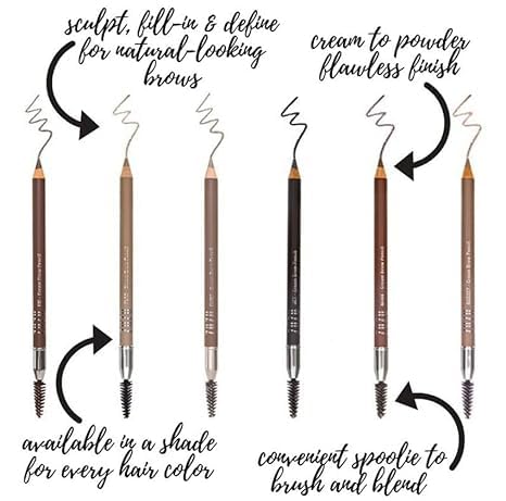 Zuzu Luxe Brow Pencil Flax Blonde twist mechanism ready for daily use