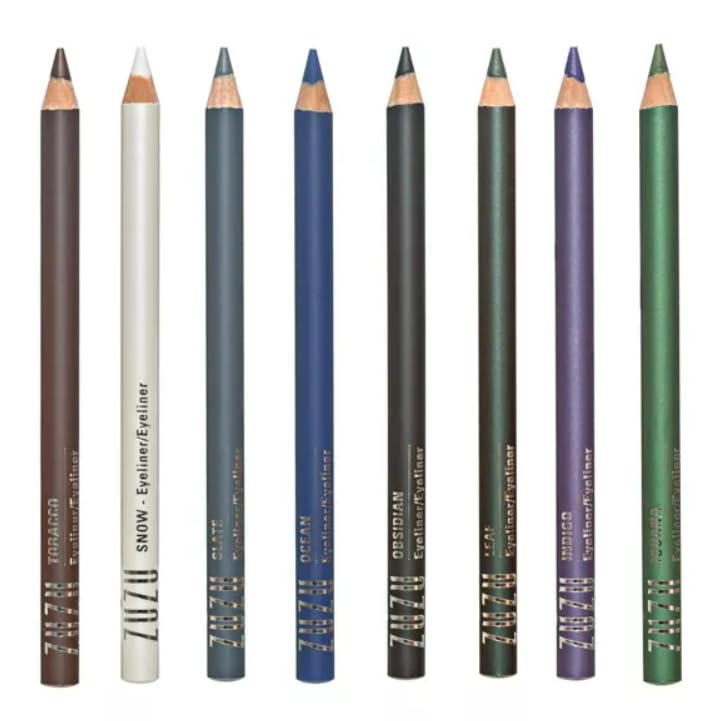 Zuzu Luxe Eye Defining Pencil Tobacco Brown lash-line definition close-up