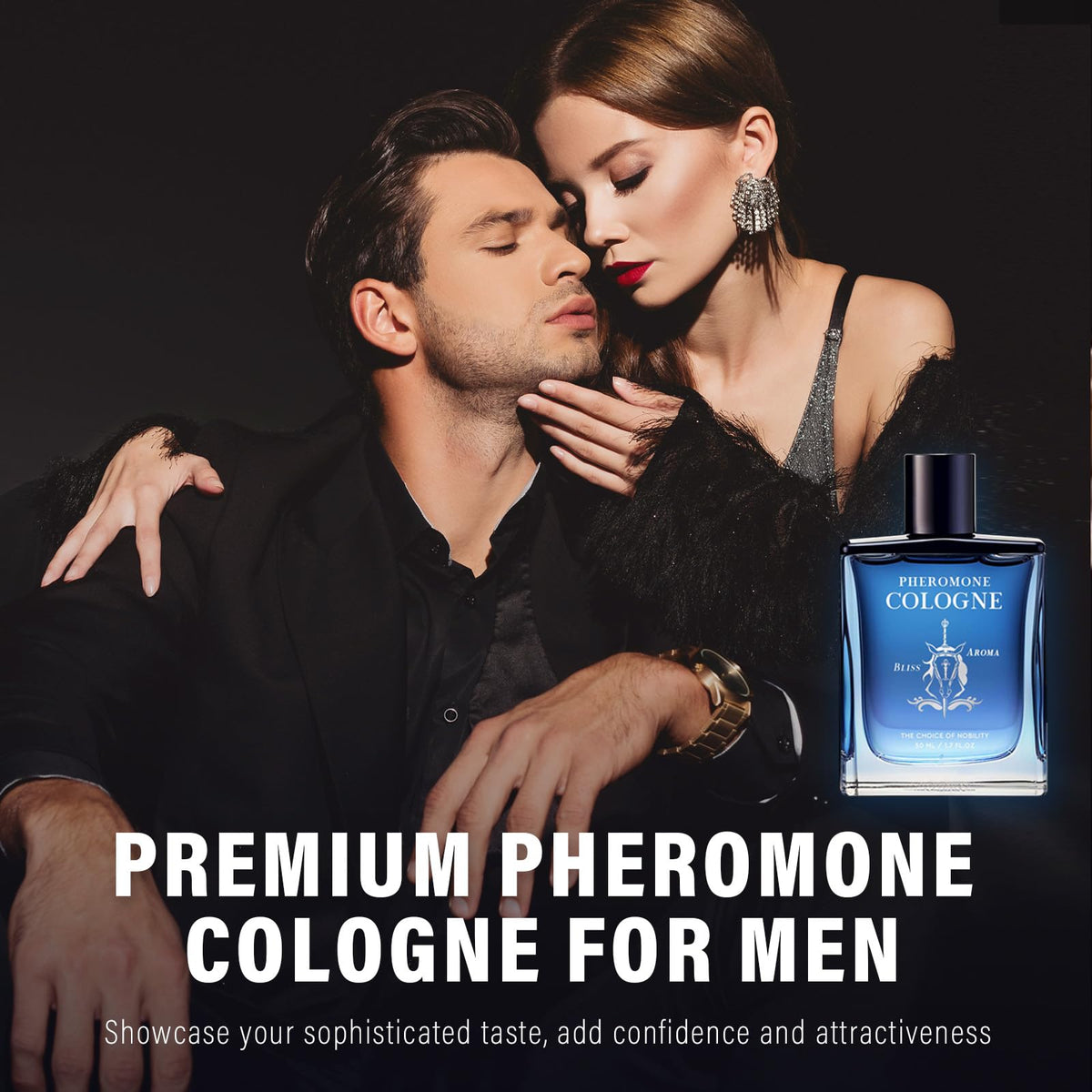 ZVBZVB pheromone cologne for men bottle side view, non-greasy formula for clean application
