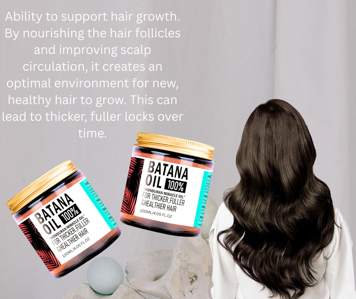 ZVINA Batana Hair Growth Oil massaged into the scalp for hydration