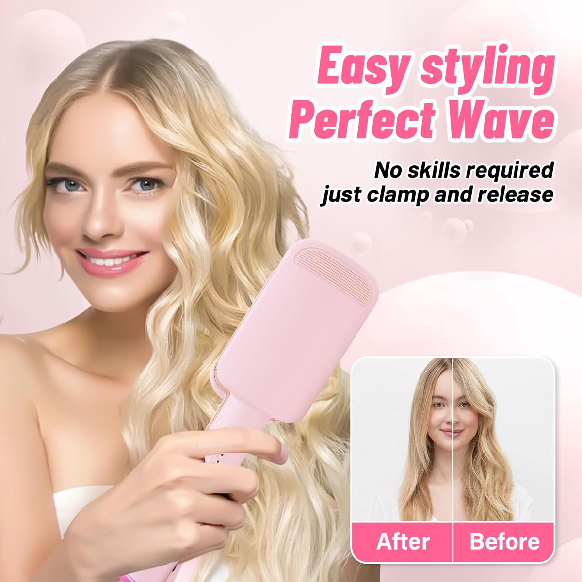 ZWIKAGEF Deep Beach Waver short-hair friendly for fast, confident looks.