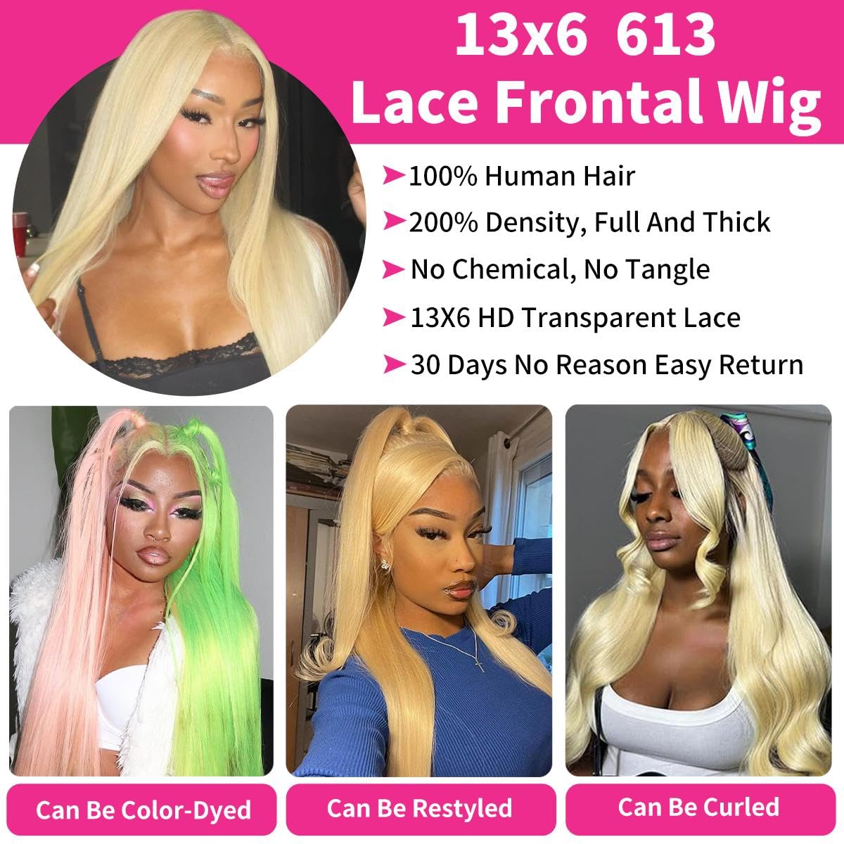 ZWJSH 200 density 613 wig for a fuller silhouette