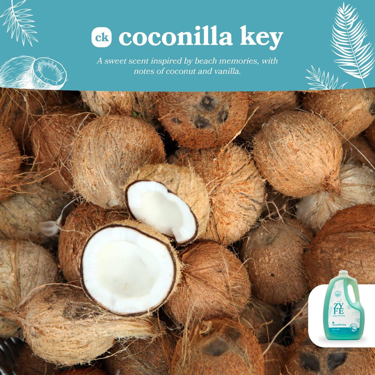 ZYFE plant-based formula label emphasizing natural ingredients and gentle cleansing.