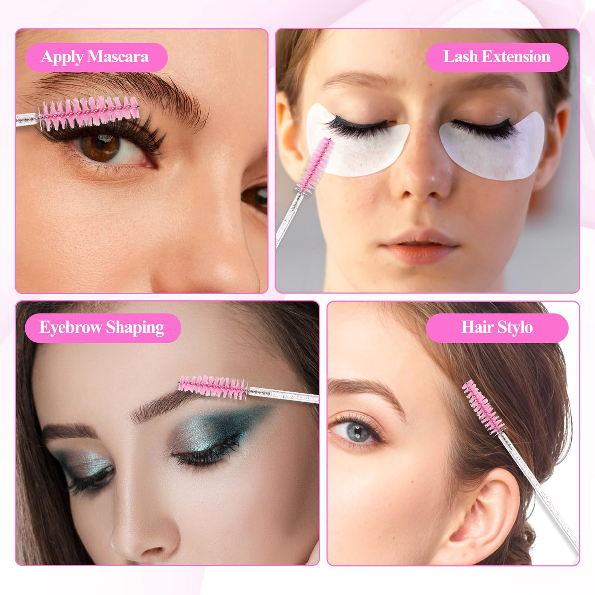 Zyghjort clear tubes allow you see mascara level at a glance.