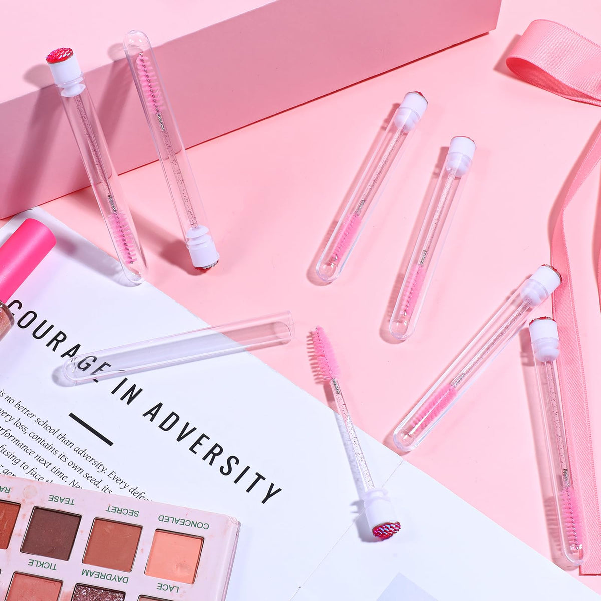 Zyghjort compact portable design fits makeup bags for on-the-go touchups.