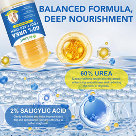 Application of Zyloqj Urea Foot Cream Stick on the skin for ease.