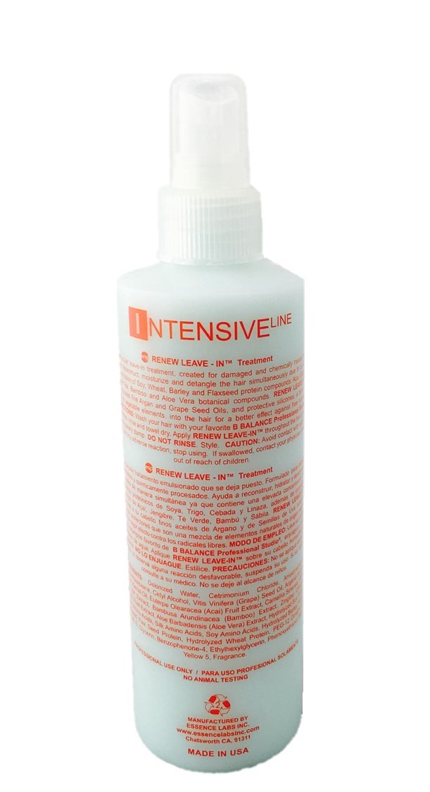 Zynxel Balance leave-in application image highlights detangling ease for chemically treated hair.