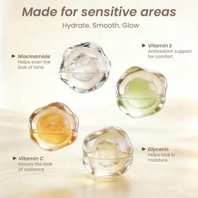 ZZILME cream swirl texture highlighting a fast-absorbing formula.