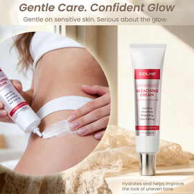 ZZILME Intimate Brightening Cream pump for easy, mess-free application.