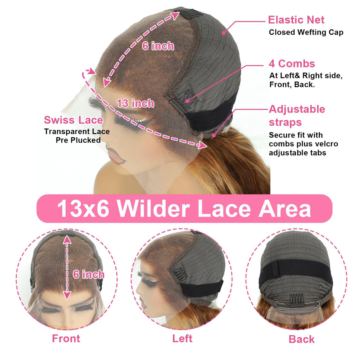 ZZMDS versatile deep wave wig suited for parties and daily wear